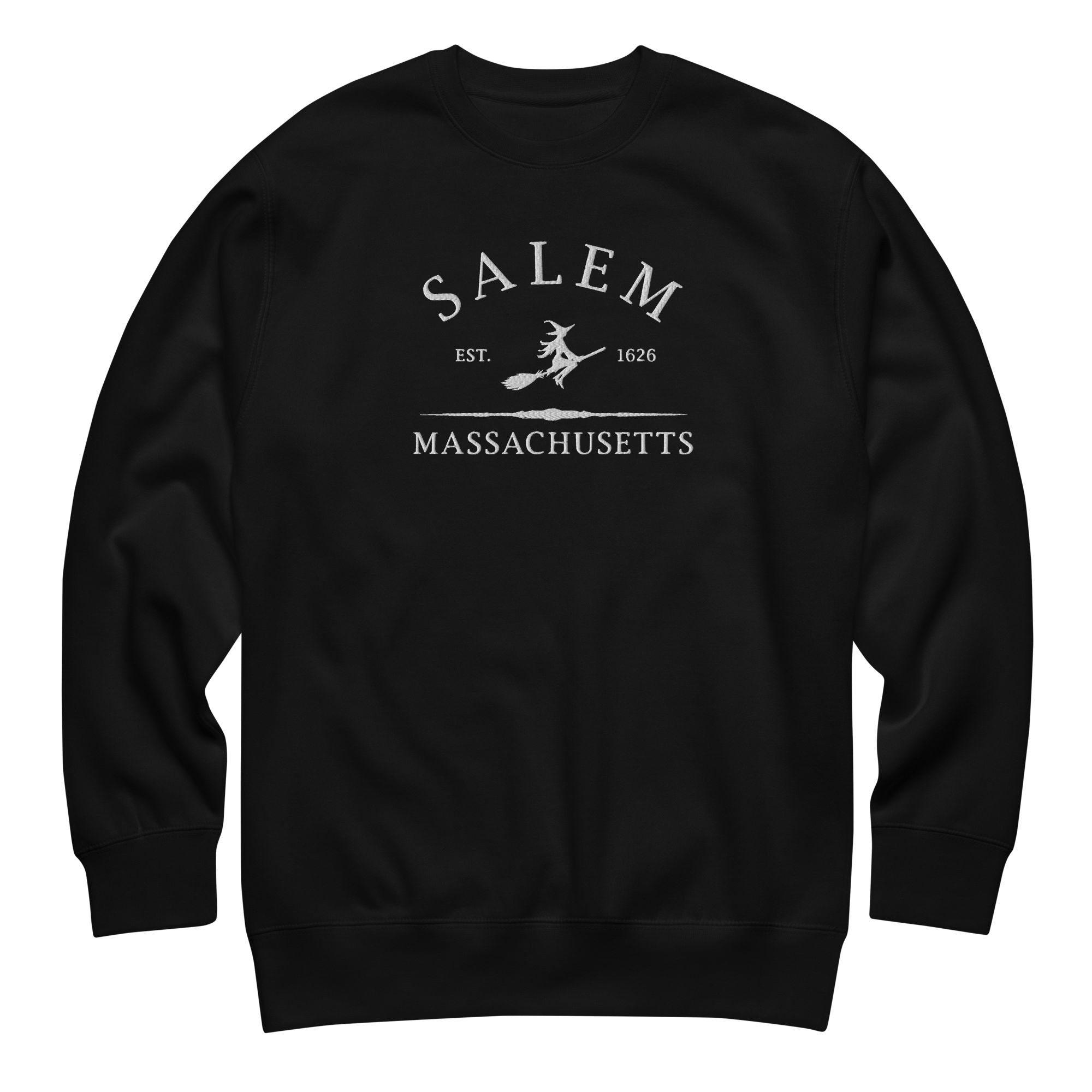 Salem Massachusetts Embroidered Sweatshirt Goth Cloth Co.