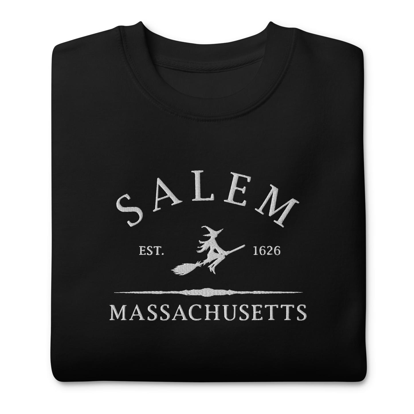 Salem Massachusetts Embroidered Sweatshirt Goth Cloth Co.