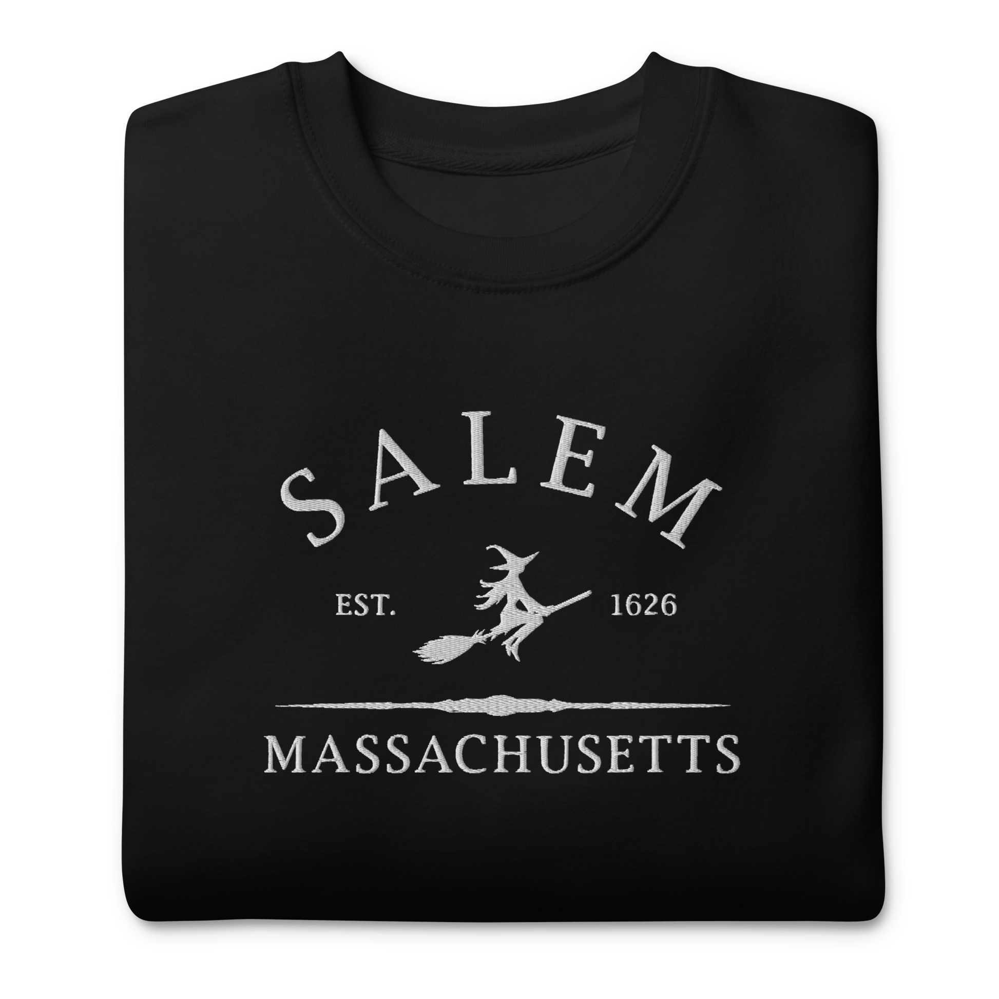 Salem Massachusetts Embroidered Sweatshirt Goth Cloth Co.