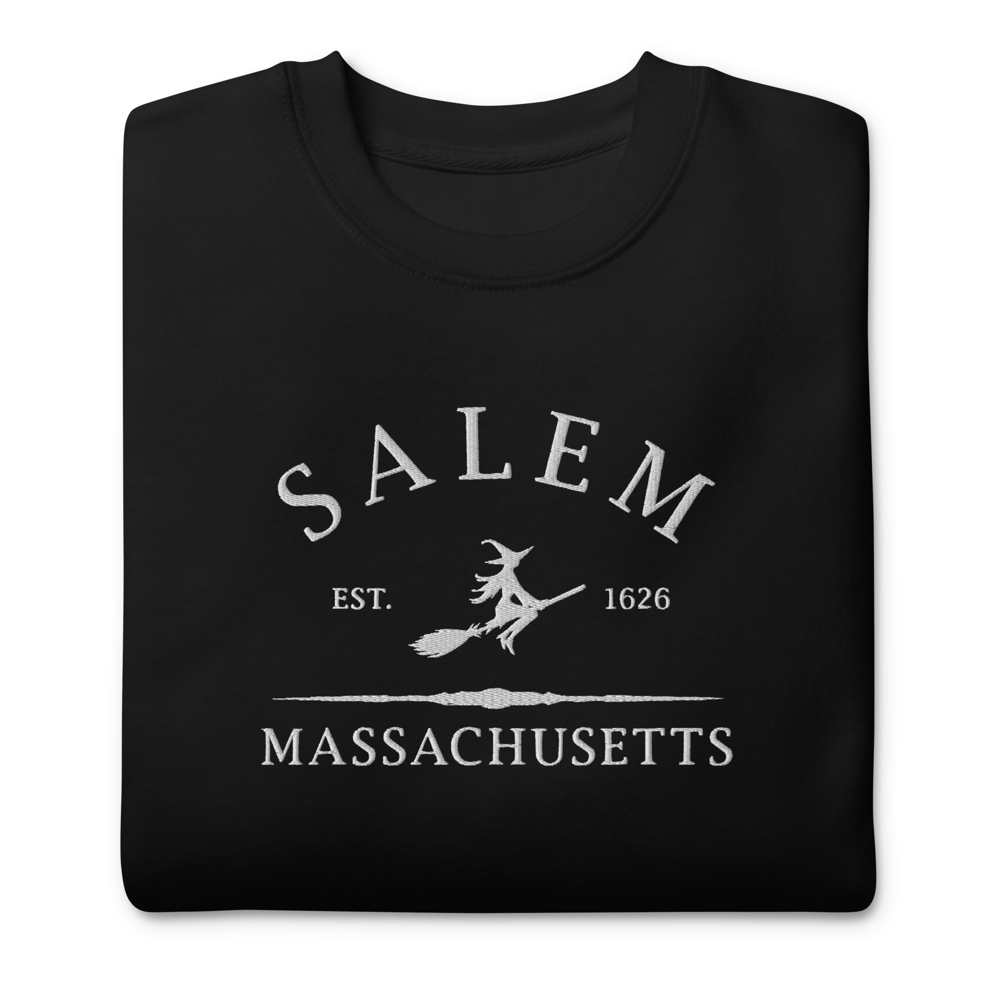 Salem Massachusetts Embroidered Sweatshirt Goth Cloth Co.