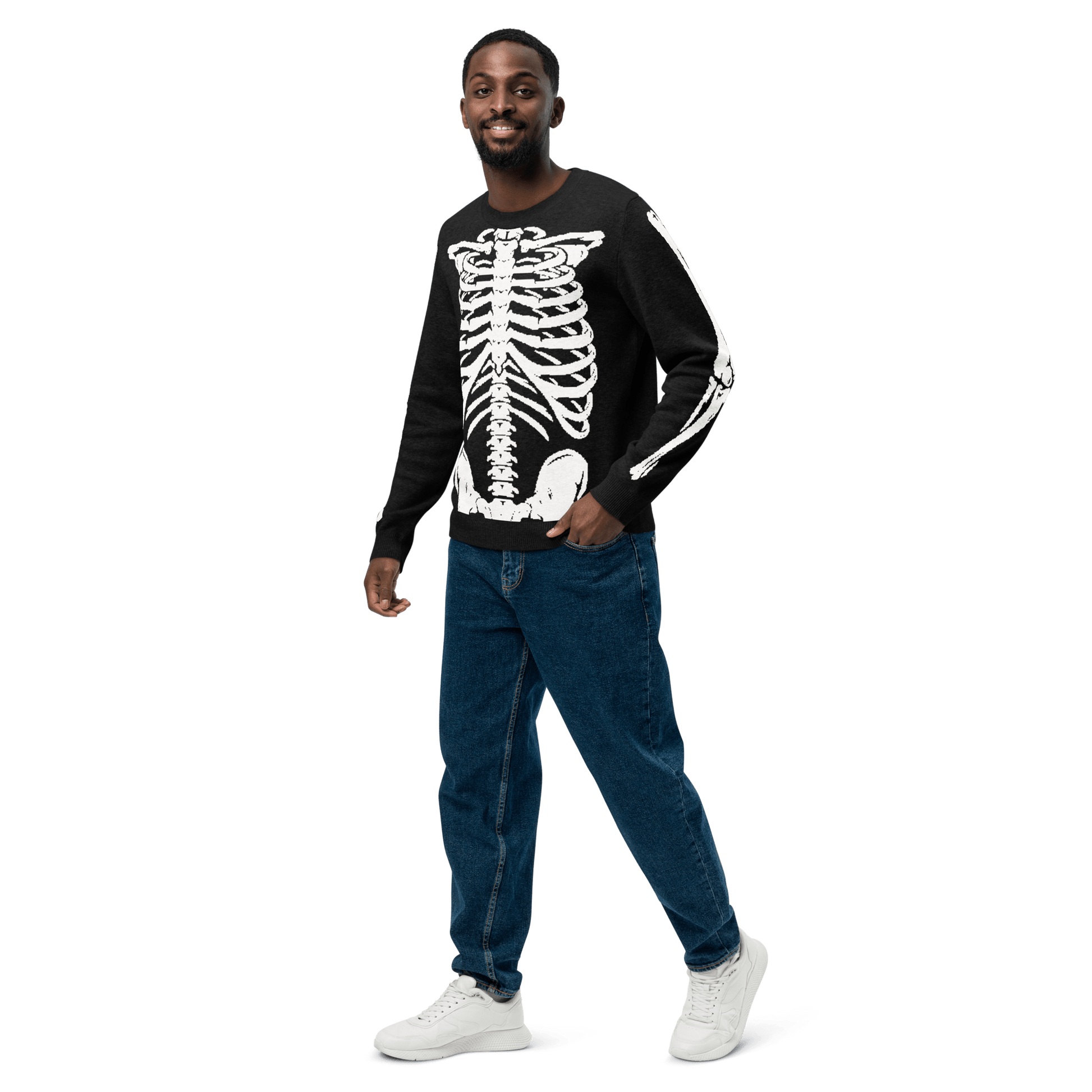 Skeleton Squad Knit Crew Neck Sweater Goth Cloth Co.