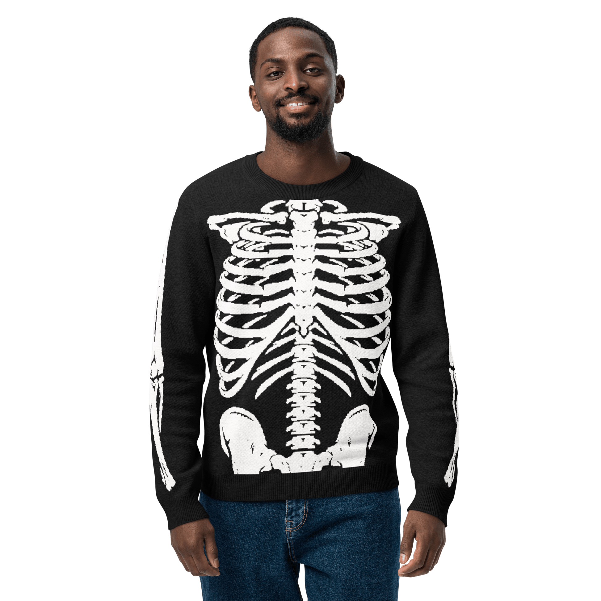 Skeleton Squad Knit Crew Neck Sweater Goth Cloth Co.