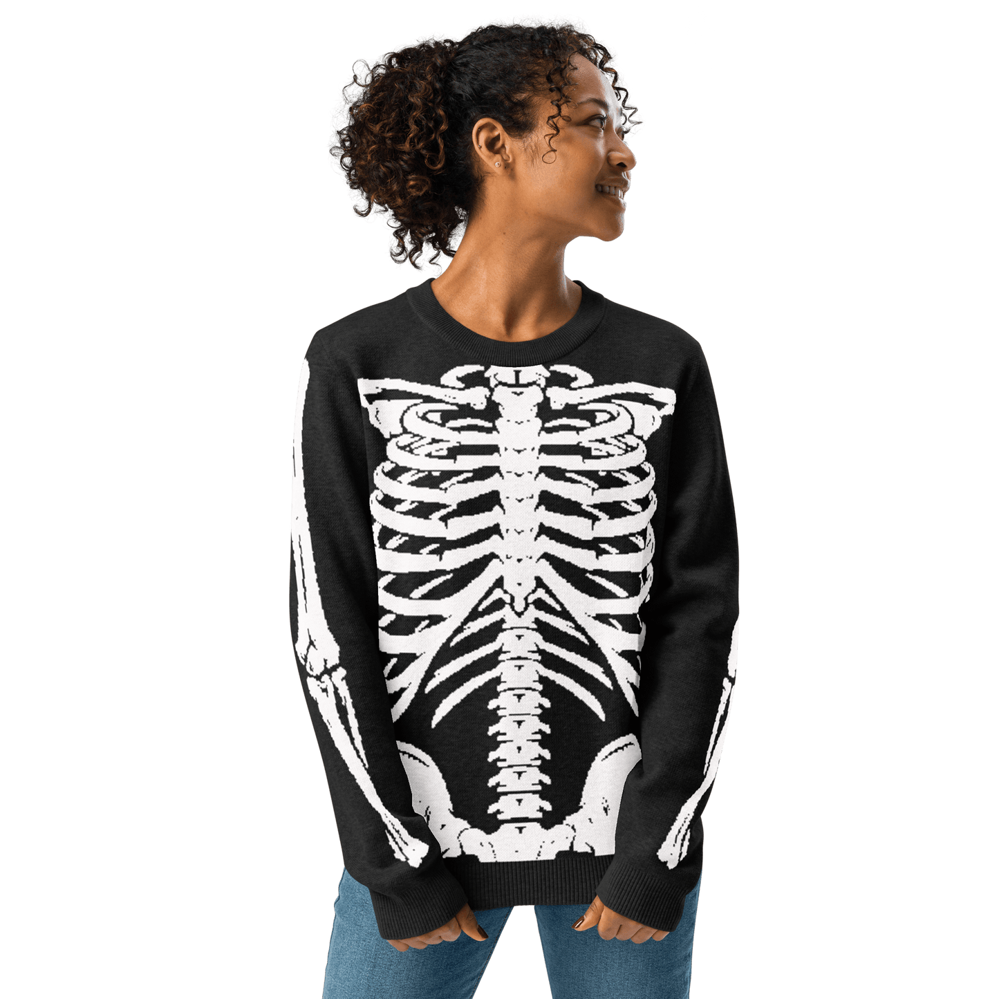 Skeleton Squad Knit Crew Neck Sweater Goth Cloth Co.