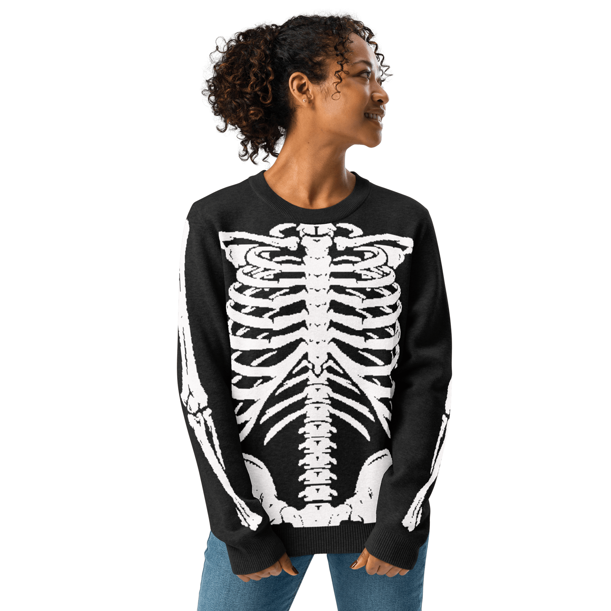 Skeleton Squad Knit Crew Neck Sweater Goth Cloth Co.