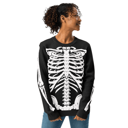 Skeleton Squad Knit Crew Neck Sweater Goth Cloth Co.