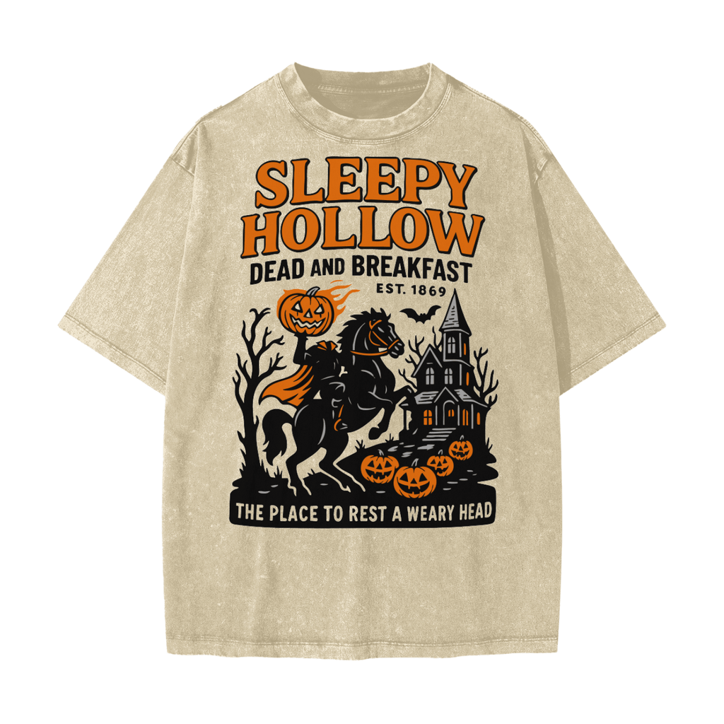 Sleepy Hollow Bed & Breakfast Acid Wash T-Shirt Goth Cloth Co.