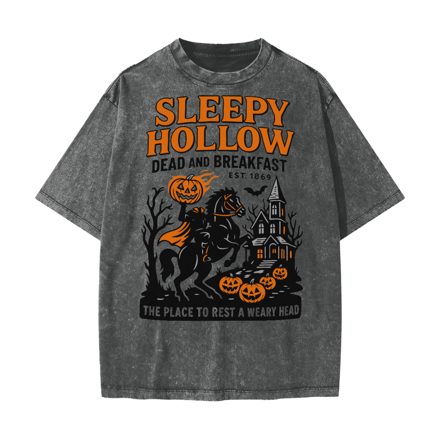 Sleepy Hollow Bed & Breakfast Acid Wash T-Shirt Goth Cloth Co.