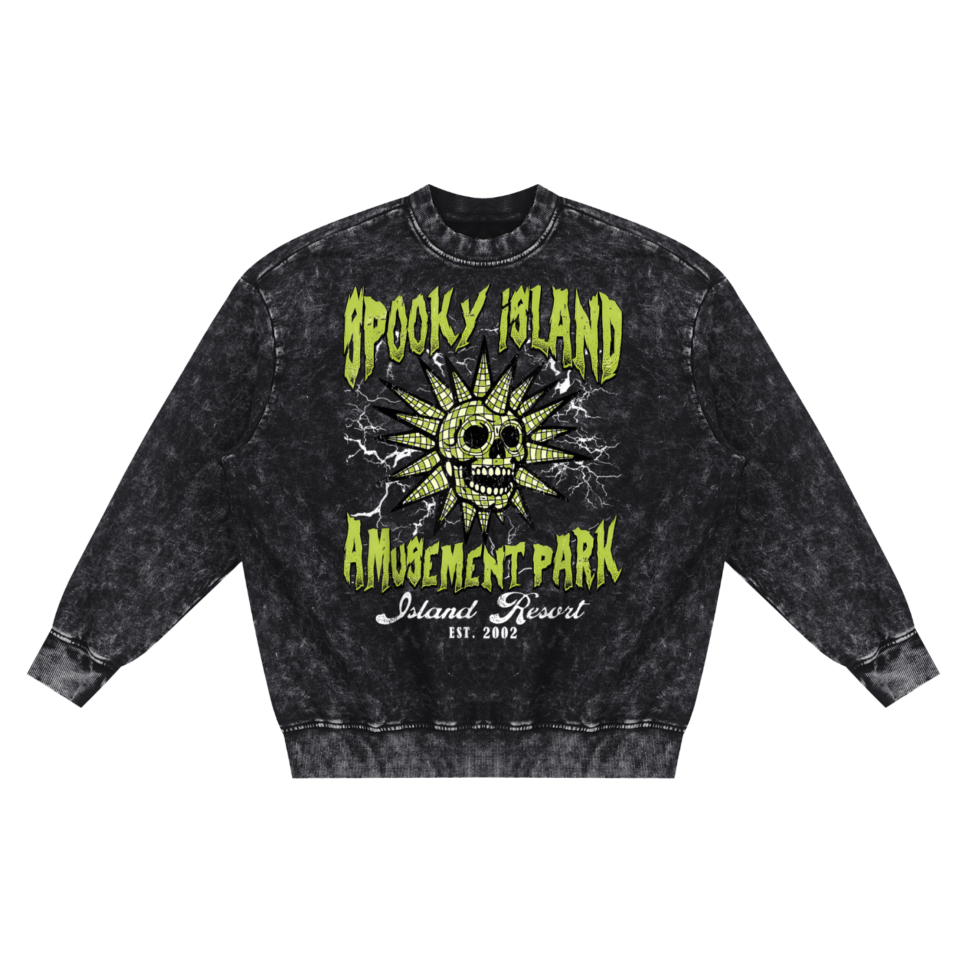 Spooky Island Amusement Park Sweatshirt Goth Cloth Co.