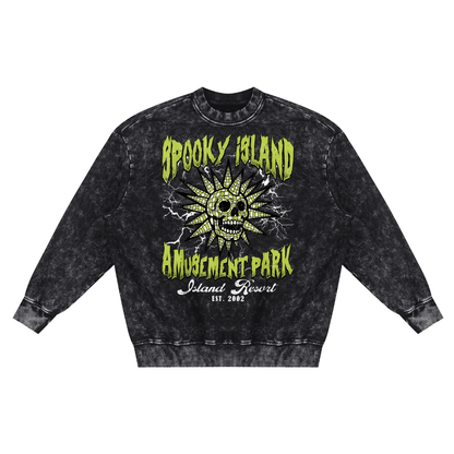 Spooky Island Amusement Park Sweatshirt Goth Cloth Co.
