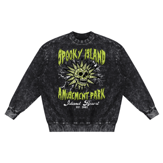 Spooky Island Amusement Park Sweatshirt Goth Cloth Co.