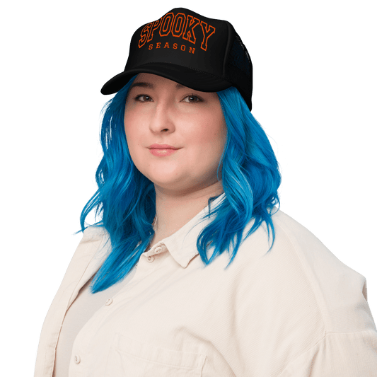 Spooky Season Embroidered Foam Trucker Hat Goth Cloth Co.