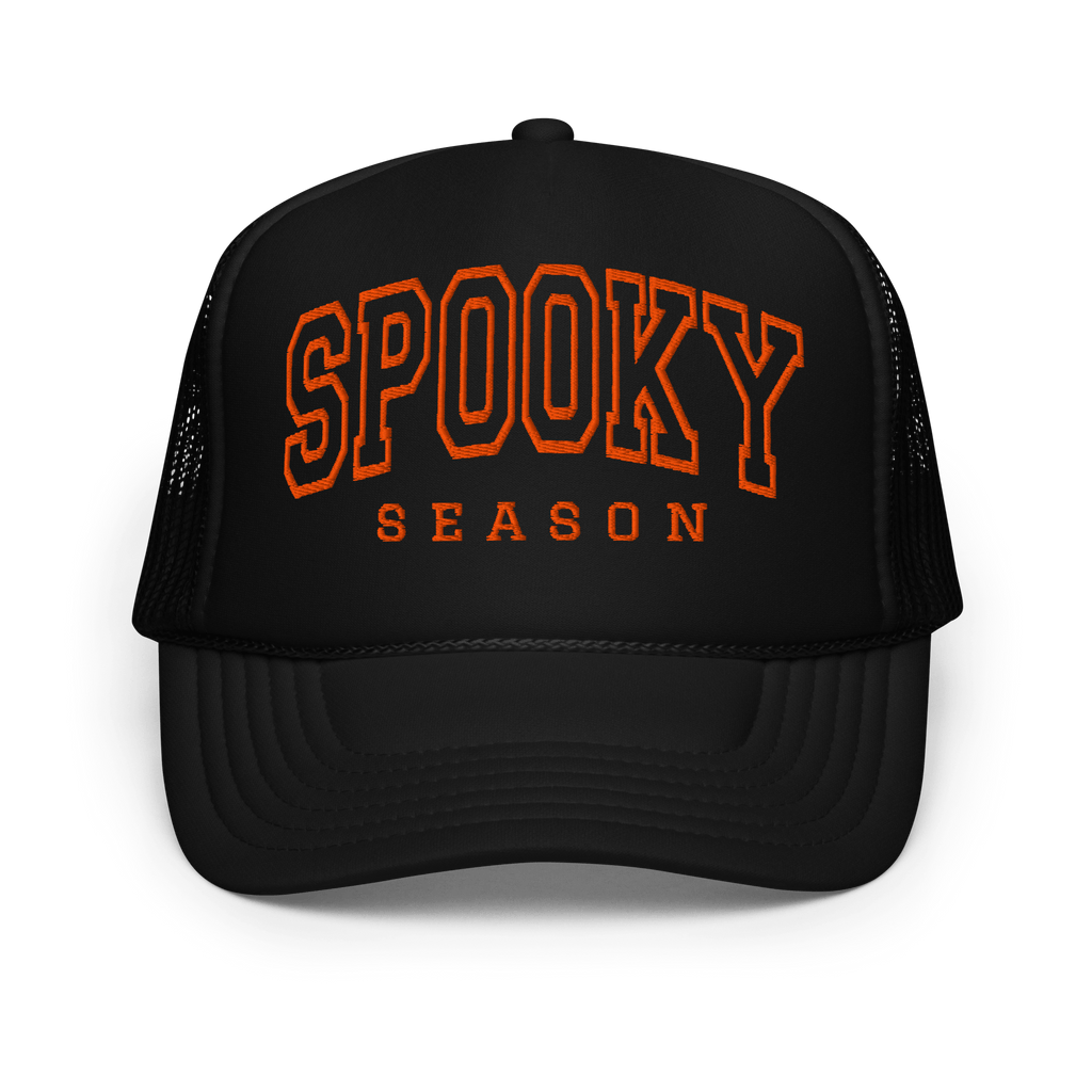 Spooky Season Embroidered Foam Trucker Hat Goth Cloth Co.