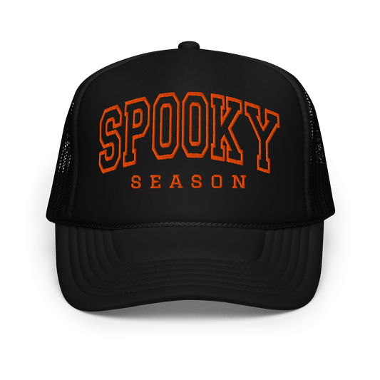 Spooky Season Embroidered Foam Trucker Hat Goth Cloth Co.