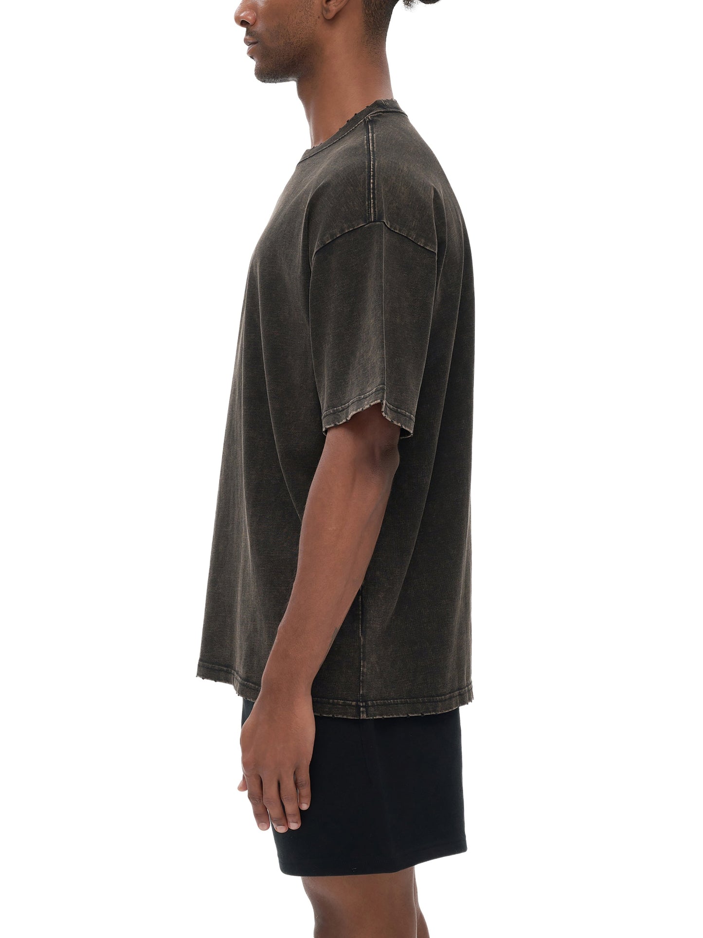 Summoning Shadows Edge Frayed Vintage Washed Tee Goth Cloth Co.