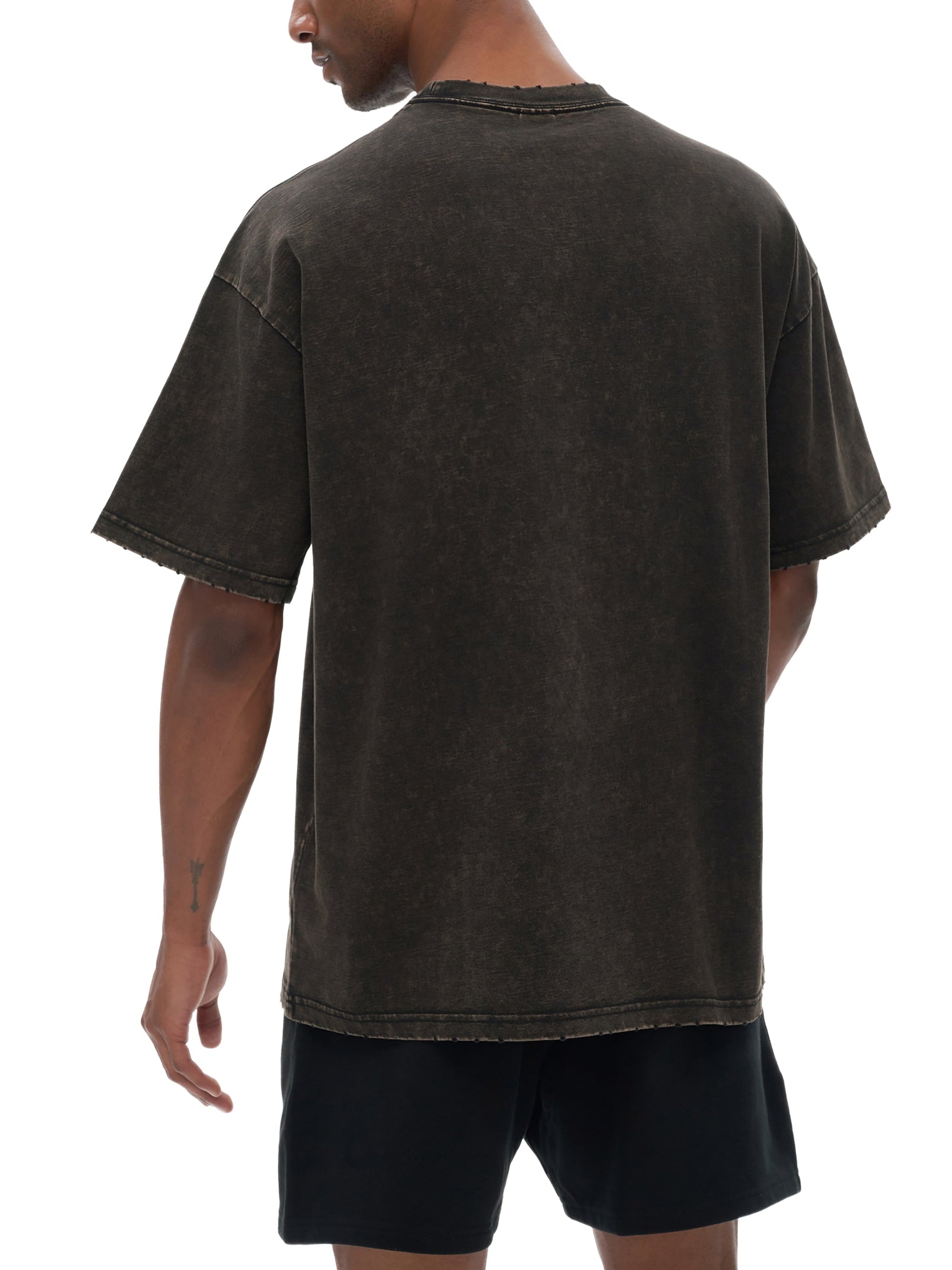 Summoning Shadows Edge Frayed Vintage Washed Tee Goth Cloth Co.