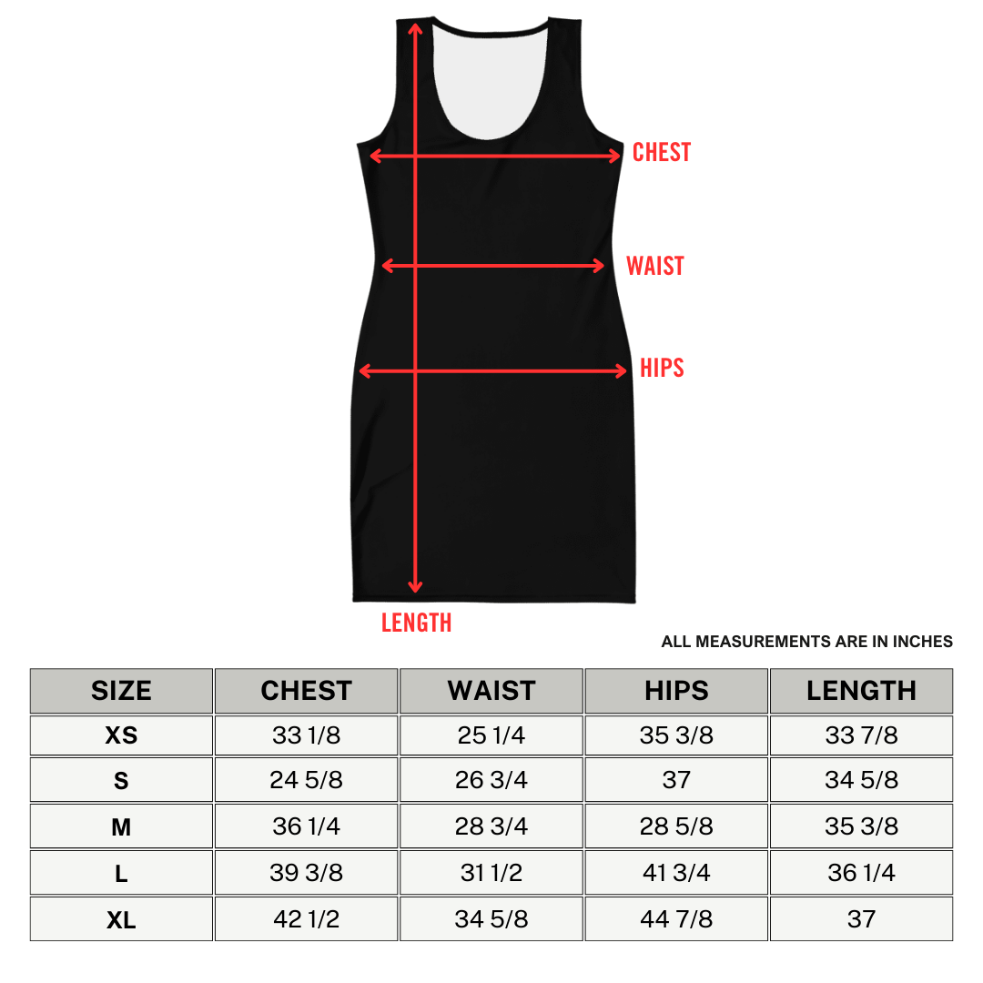 Fire Feline Bodycon Dress Goth Cloth Co.