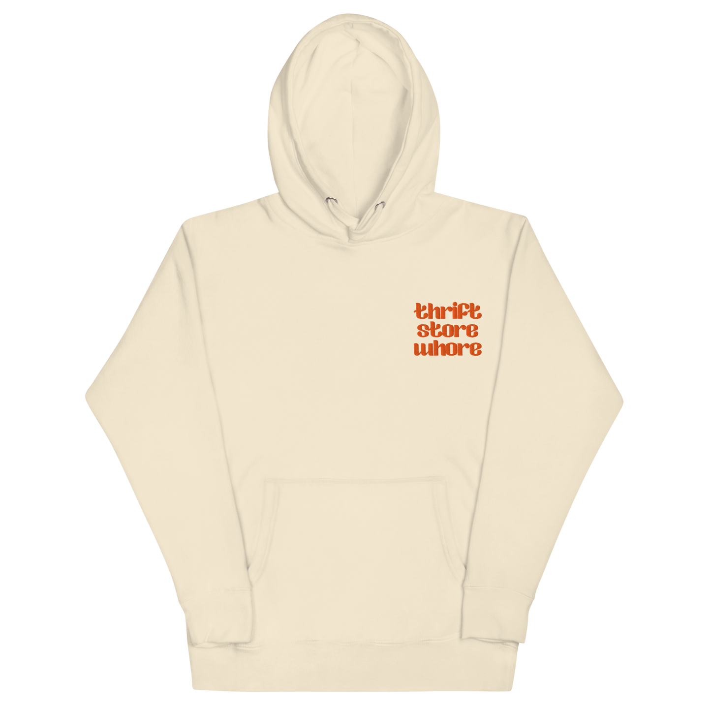 Thrift Store Whore Embroidered Hoodie Goth Cloth Co.