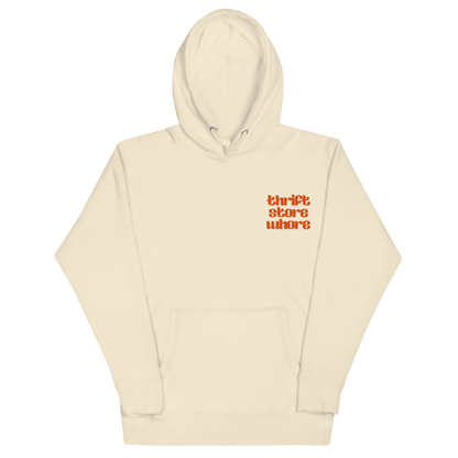 Thrift Store Whore Embroidered Hoodie Goth Cloth Co.