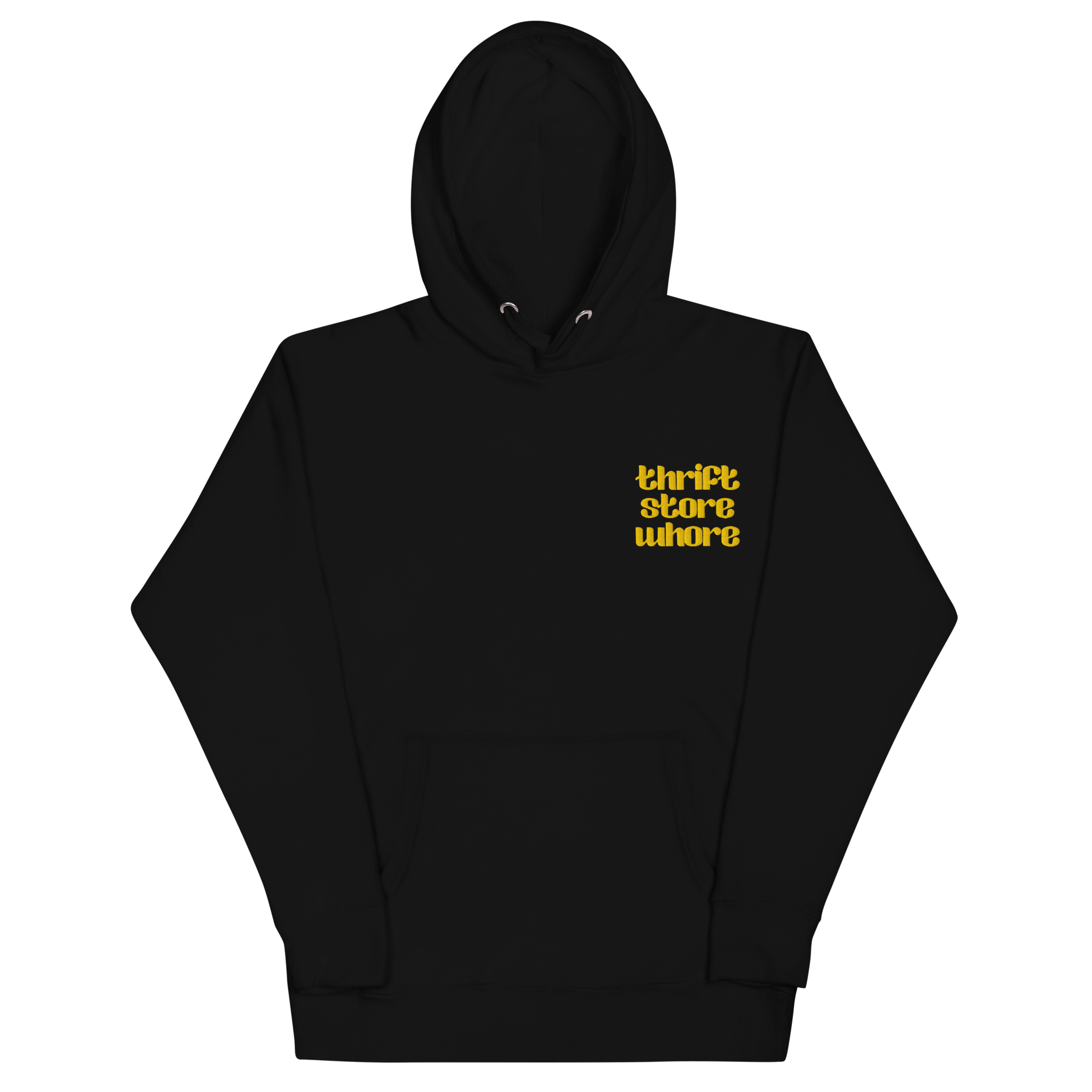Thrift Store Whore Embroidered Hoodie Goth Cloth Co.