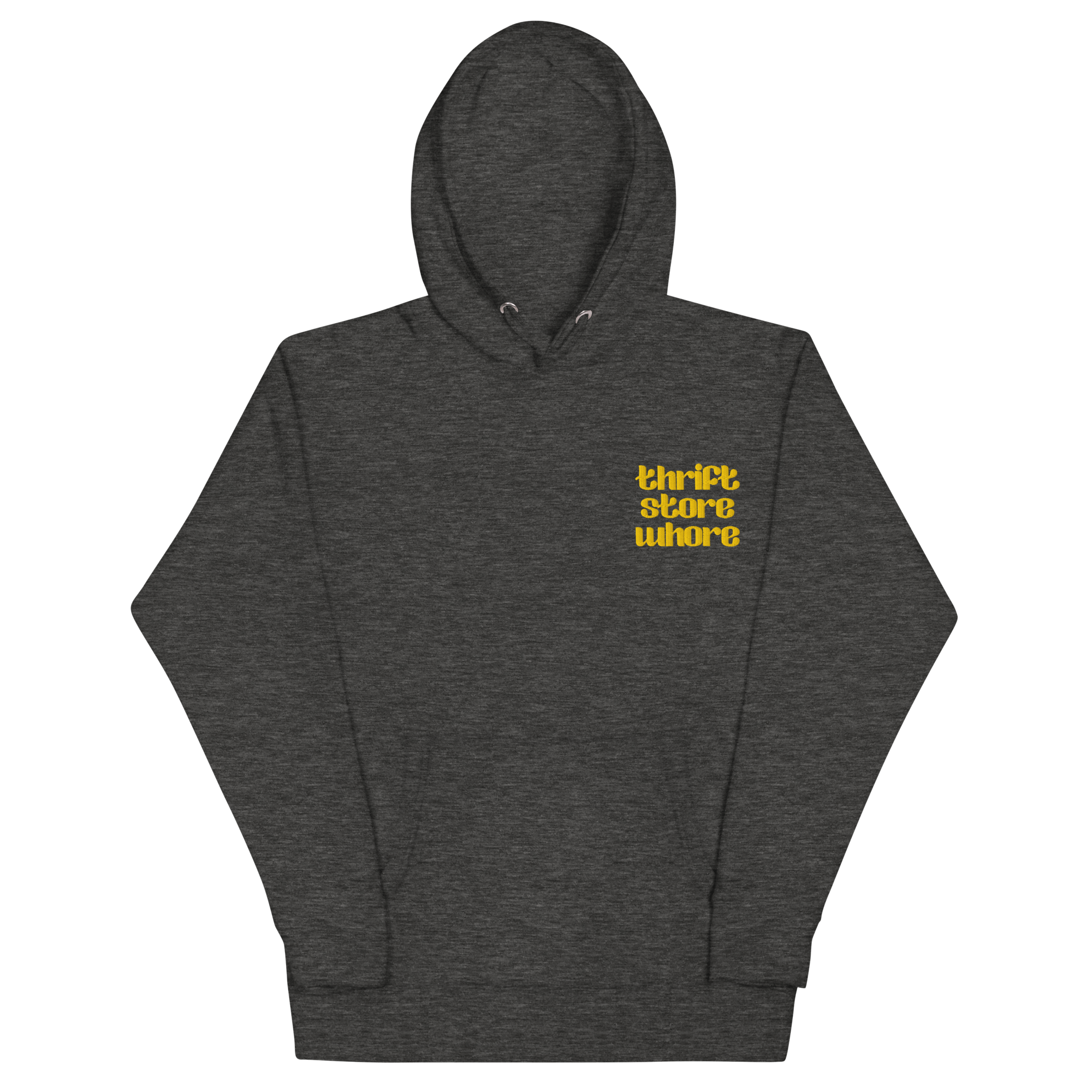 Thrift Store Whore Embroidered Hoodie Goth Cloth Co.