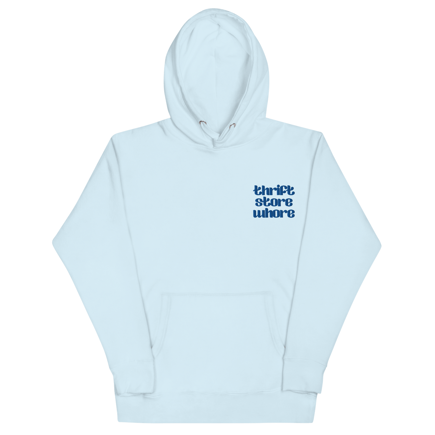 Thrift Store Whore Embroidered Hoodie Goth Cloth Co.