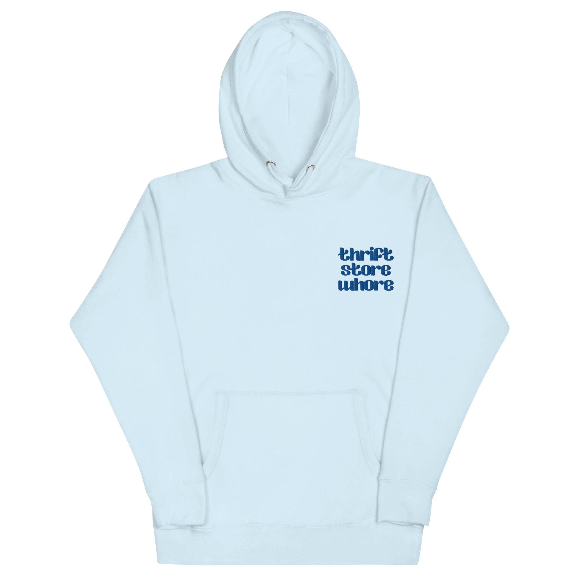 Thrift Store Whore Embroidered Hoodie Goth Cloth Co.