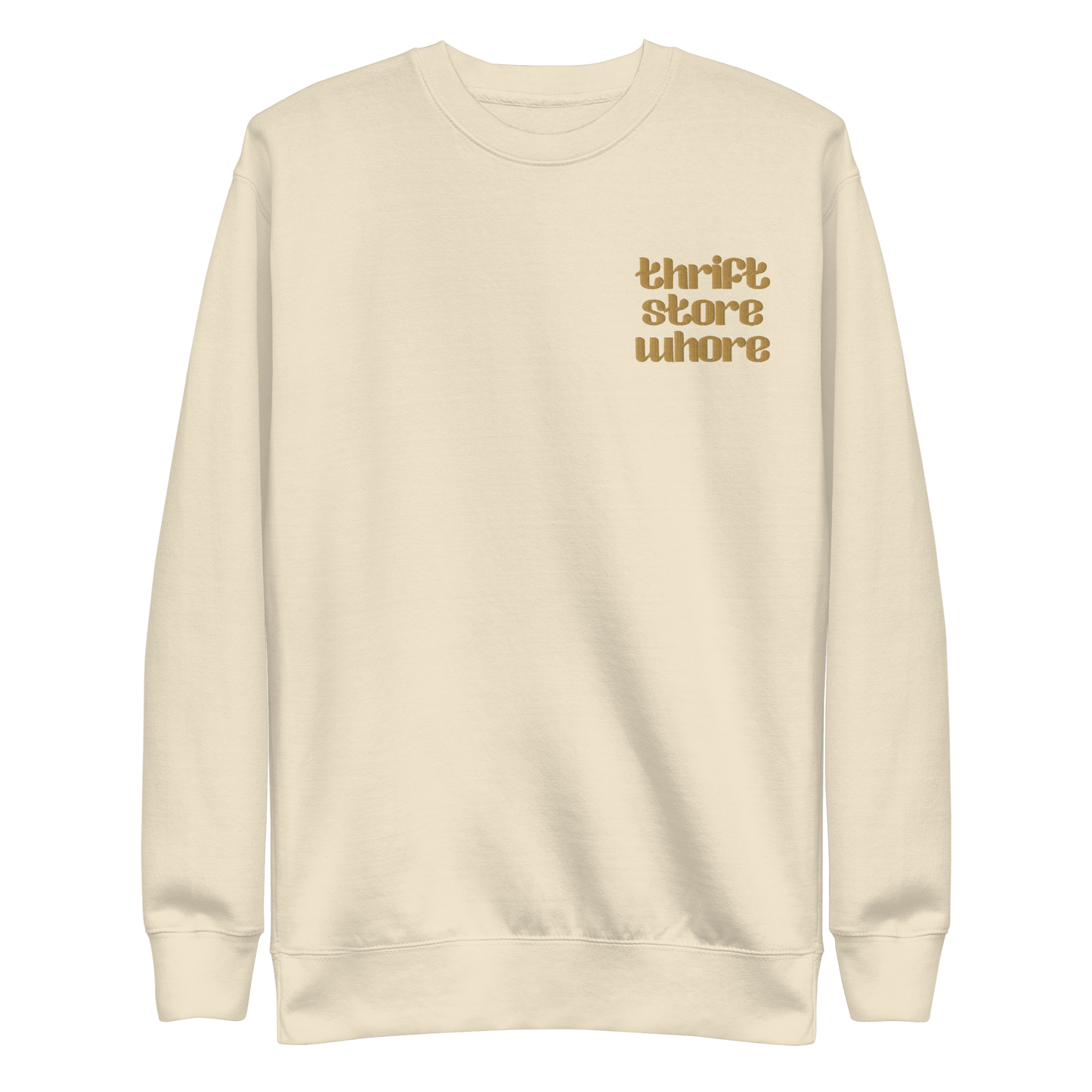 Thrift Store Whore Embroidered Sweatshirt Goth Cloth Co.