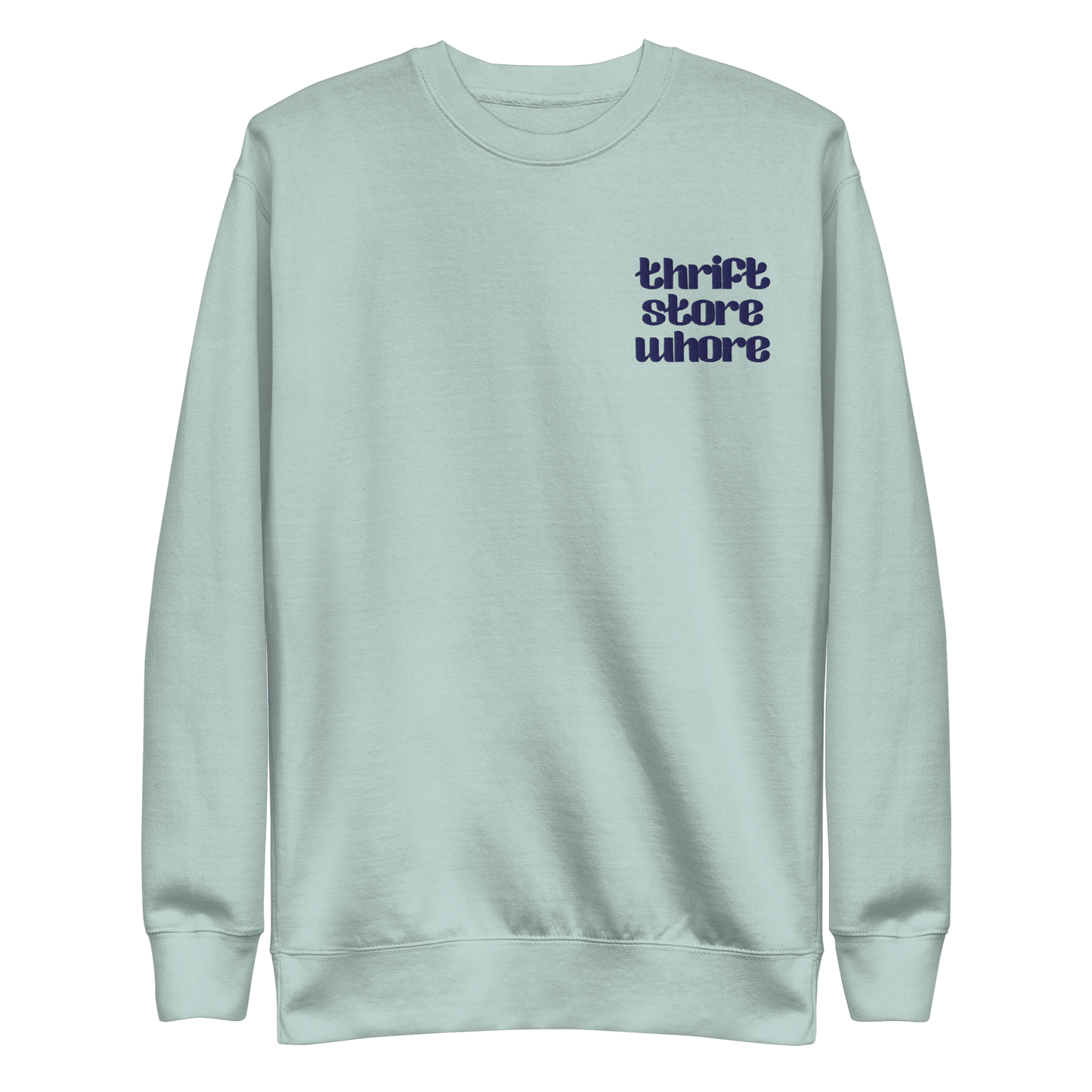Thrift Store Whore Embroidered Sweatshirt Goth Cloth Co.