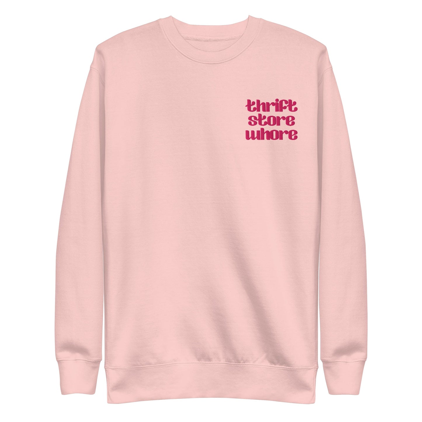 Thrift Store Whore Embroidered Sweatshirt Goth Cloth Co.