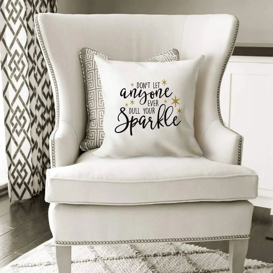 Throw Pillow with words - Motivational Quote Pillow Cover Joyful Moose