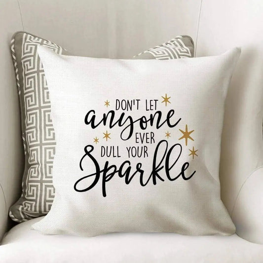 Throw Pillow with words - Motivational Quote Pillow Cover Joyful Moose