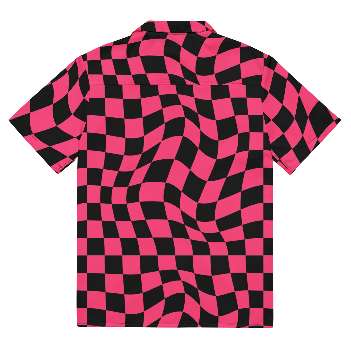 Twisted Tiles Checkerboard Button Up Shirt Goth Cloth Co.