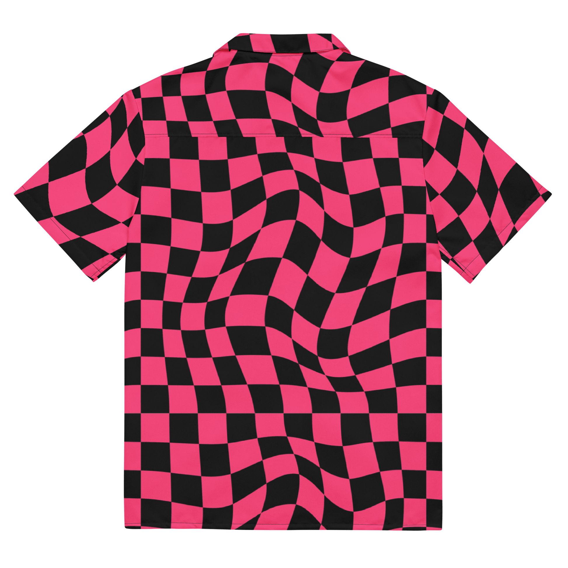 Twisted Tiles Checkerboard Button Up Shirt Goth Cloth Co.