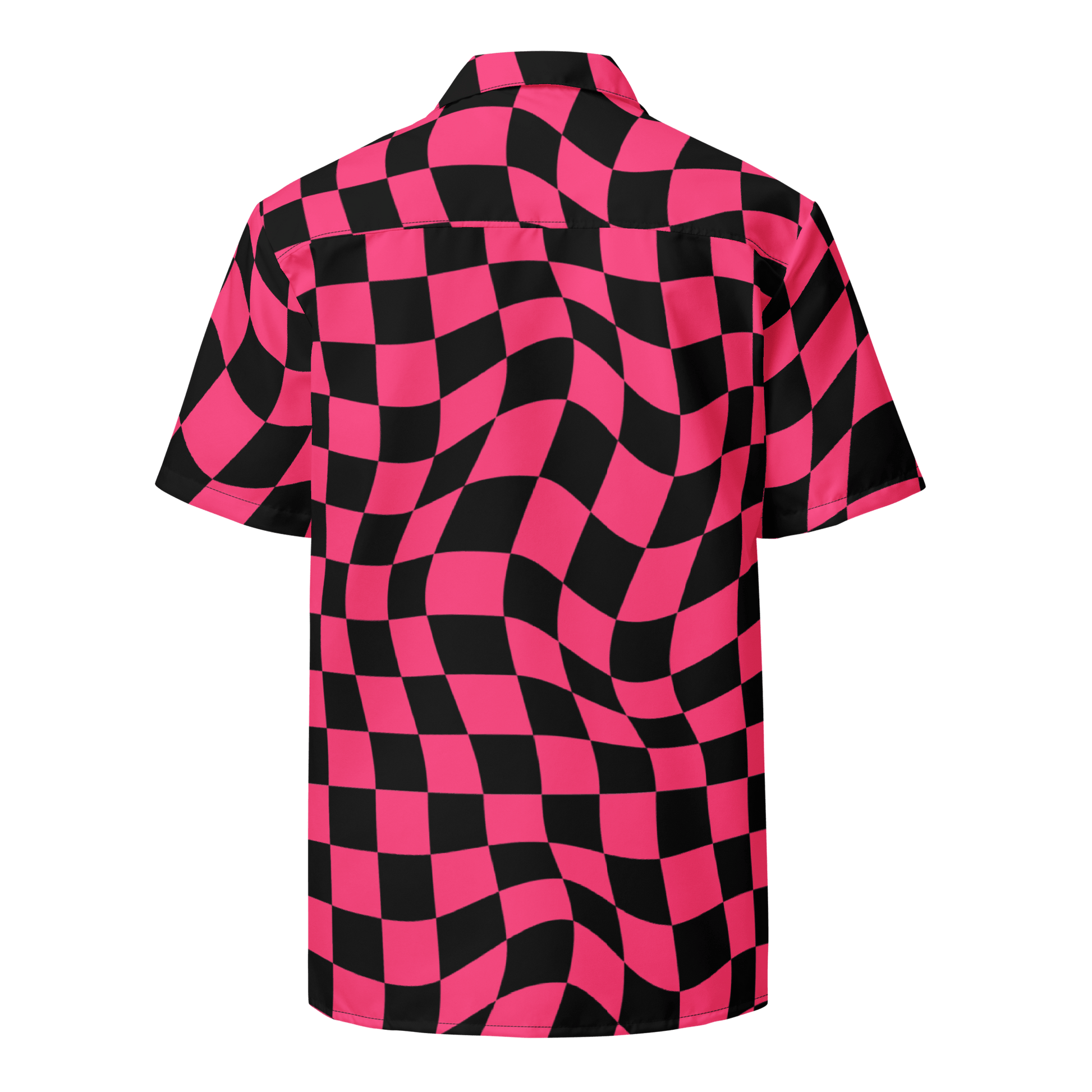 Twisted Tiles Checkerboard Button Up Shirt Goth Cloth Co.