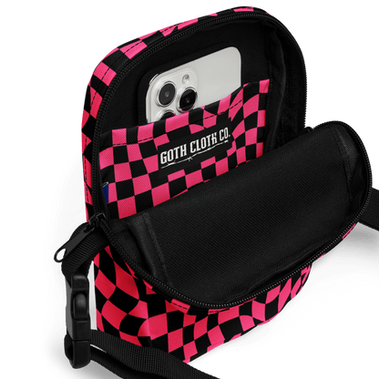 Twisted Tiles Checkerboard Crossbody Bag Goth Cloth Co.