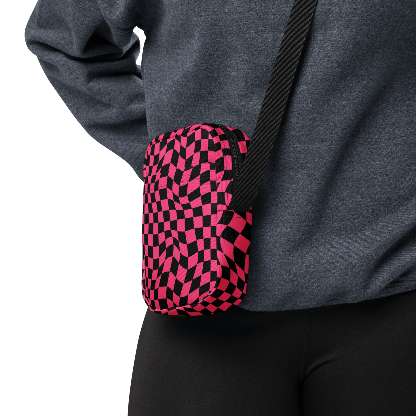 Twisted Tiles Checkerboard Crossbody Bag Goth Cloth Co.