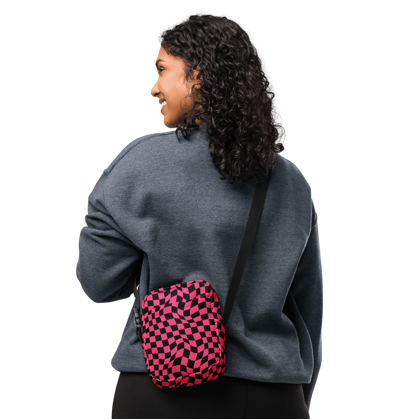 Twisted Tiles Checkerboard Crossbody Bag Goth Cloth Co.