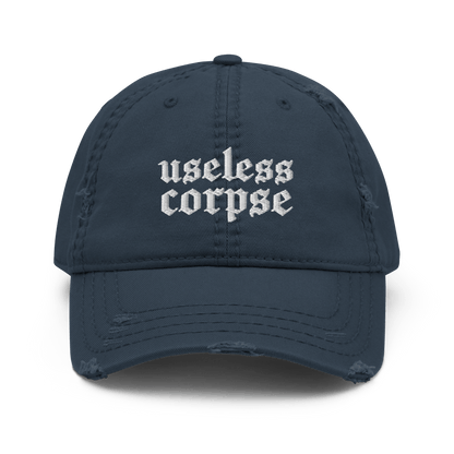 Useless Corpse Gothic Distressed Dad Cap Goth Cloth Co.