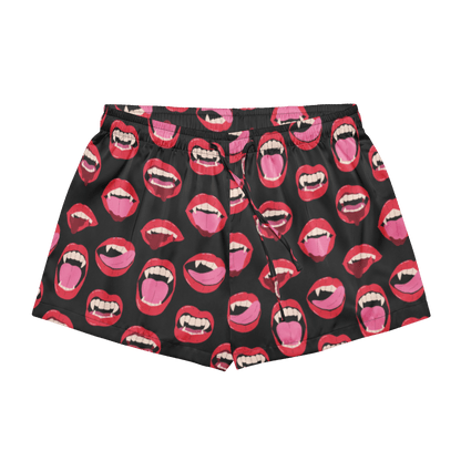 Vampire Kiss Silky Pajama Shorts Goth Cloth Co.