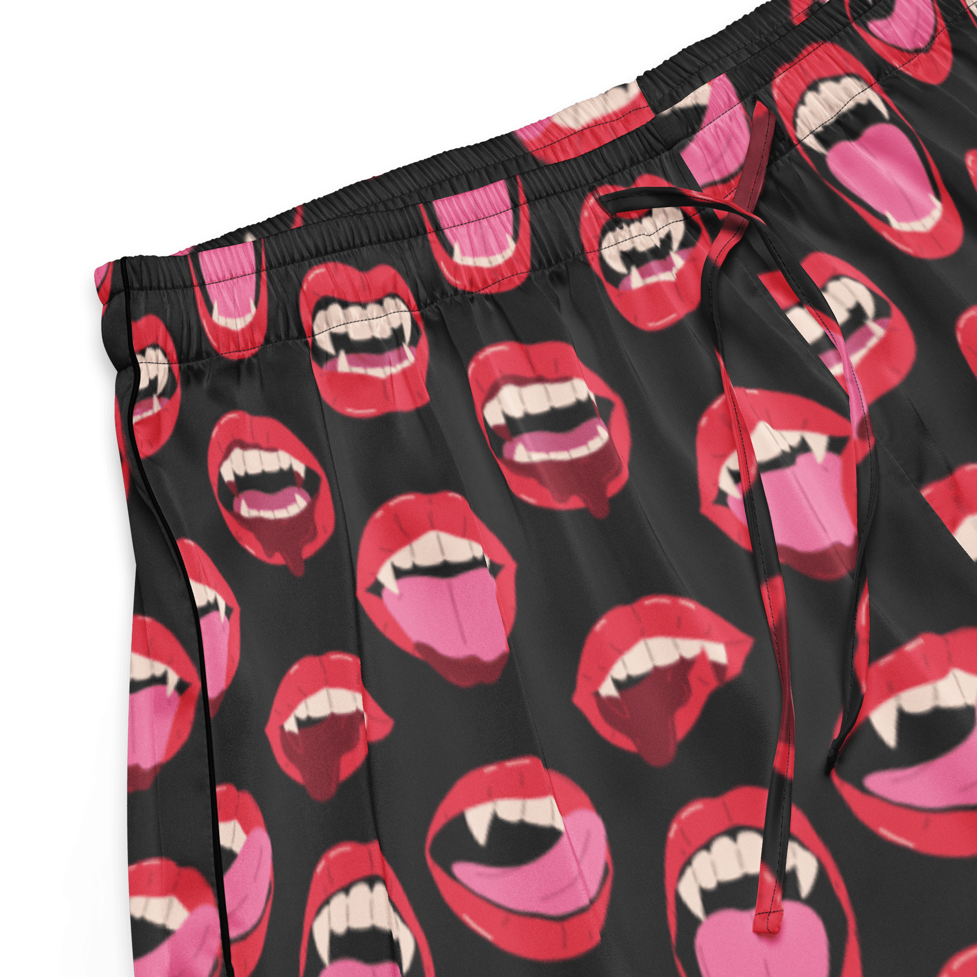 Vampire Kiss Silky Pajama Shorts Goth Cloth Co.