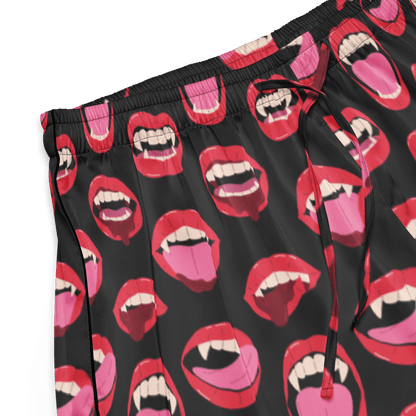 Vampire Kiss Silky Pajama Shorts Goth Cloth Co.