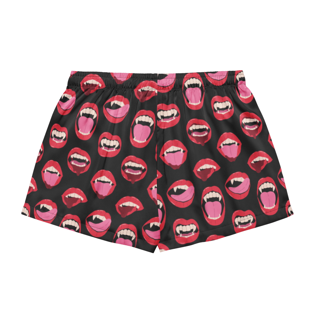 Vampire Kiss Silky Pajama Shorts Goth Cloth Co.