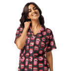 Vampire Kiss Silky Pajama Top Goth Cloth Co.