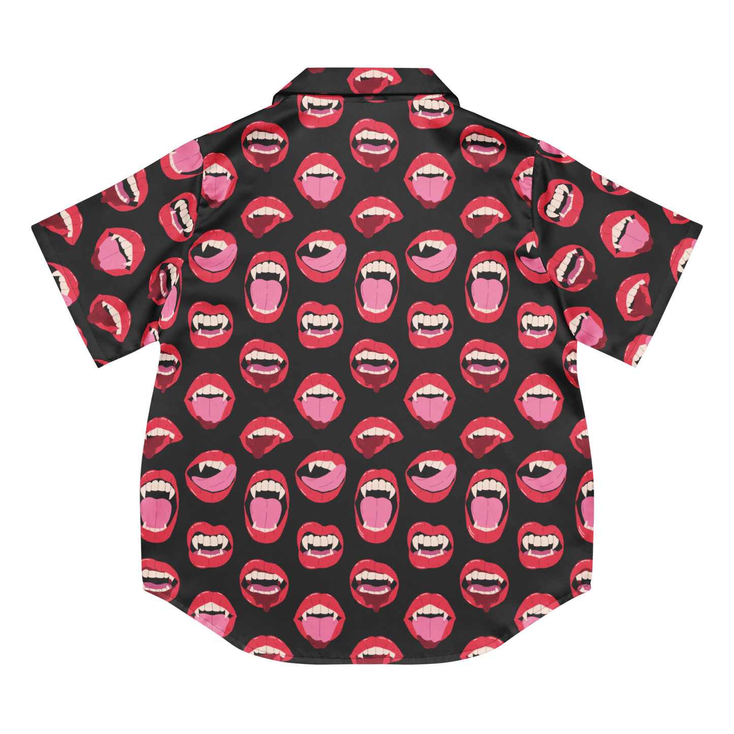 Vampire Kiss Silky Pajama Top Goth Cloth Co.