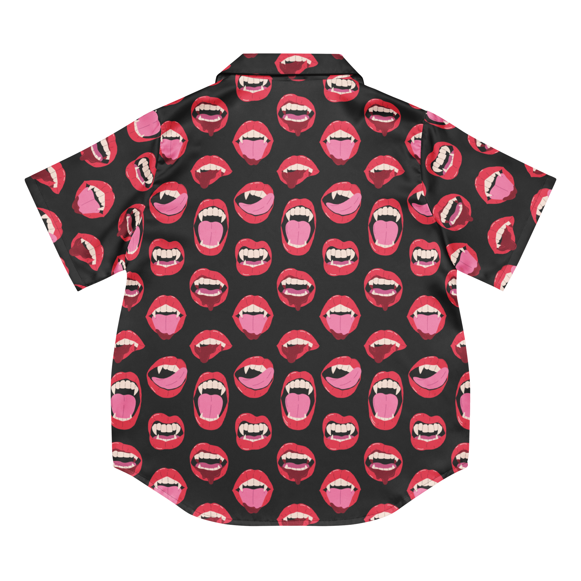 Vampire Kiss Silky Pajama Top Goth Cloth Co.