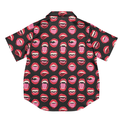 Vampire Kiss Silky Pajama Top Goth Cloth Co.
