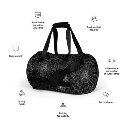 Web Weaver Gym Bag Goth Cloth Co.