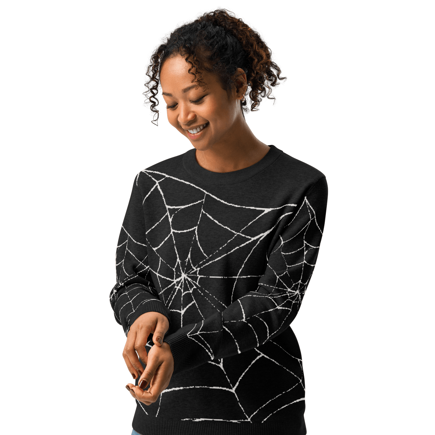 Web Weaver Knit Crew Neck Sweater Goth Cloth Co.