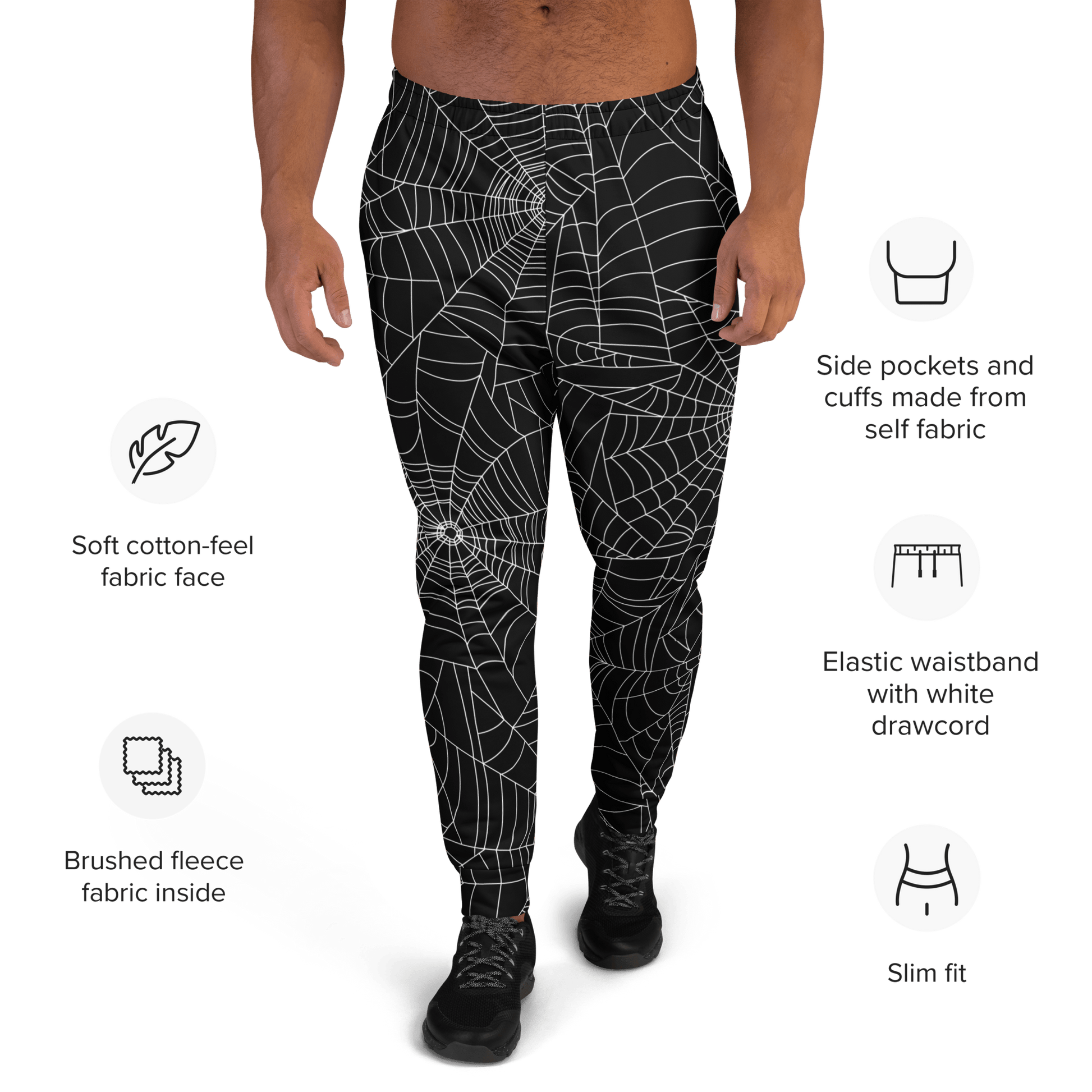 Web Weaver Unisex Joggers Goth Cloth Co.