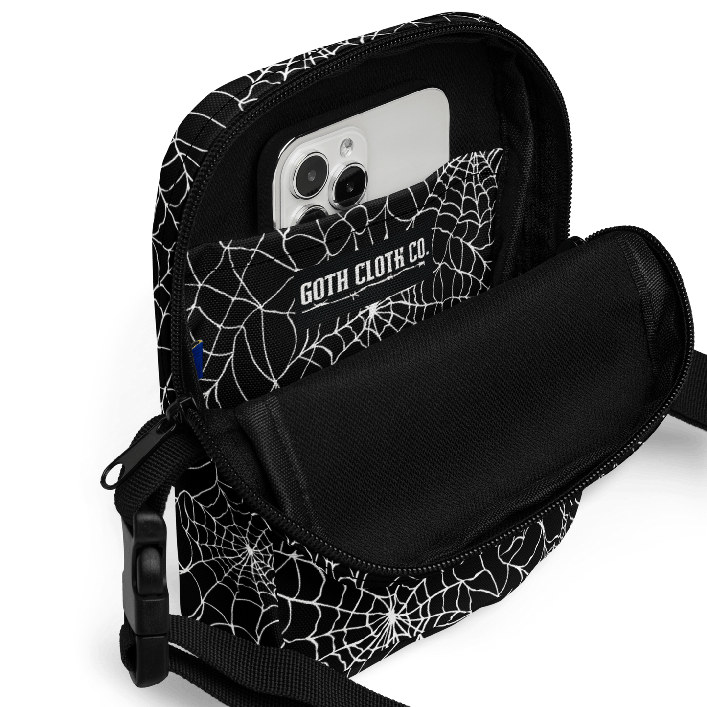 Wicked Web Weave Crossbody Bag Goth Cloth Co.